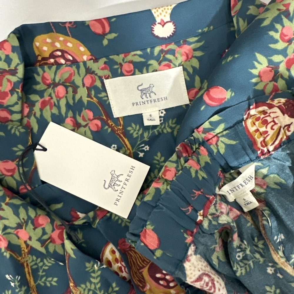 NWT $198 Printfresh‎ [ Small Tall ] Eco Satin Wildest Dreams Set Hen House T2164 - Picture 6 of 16